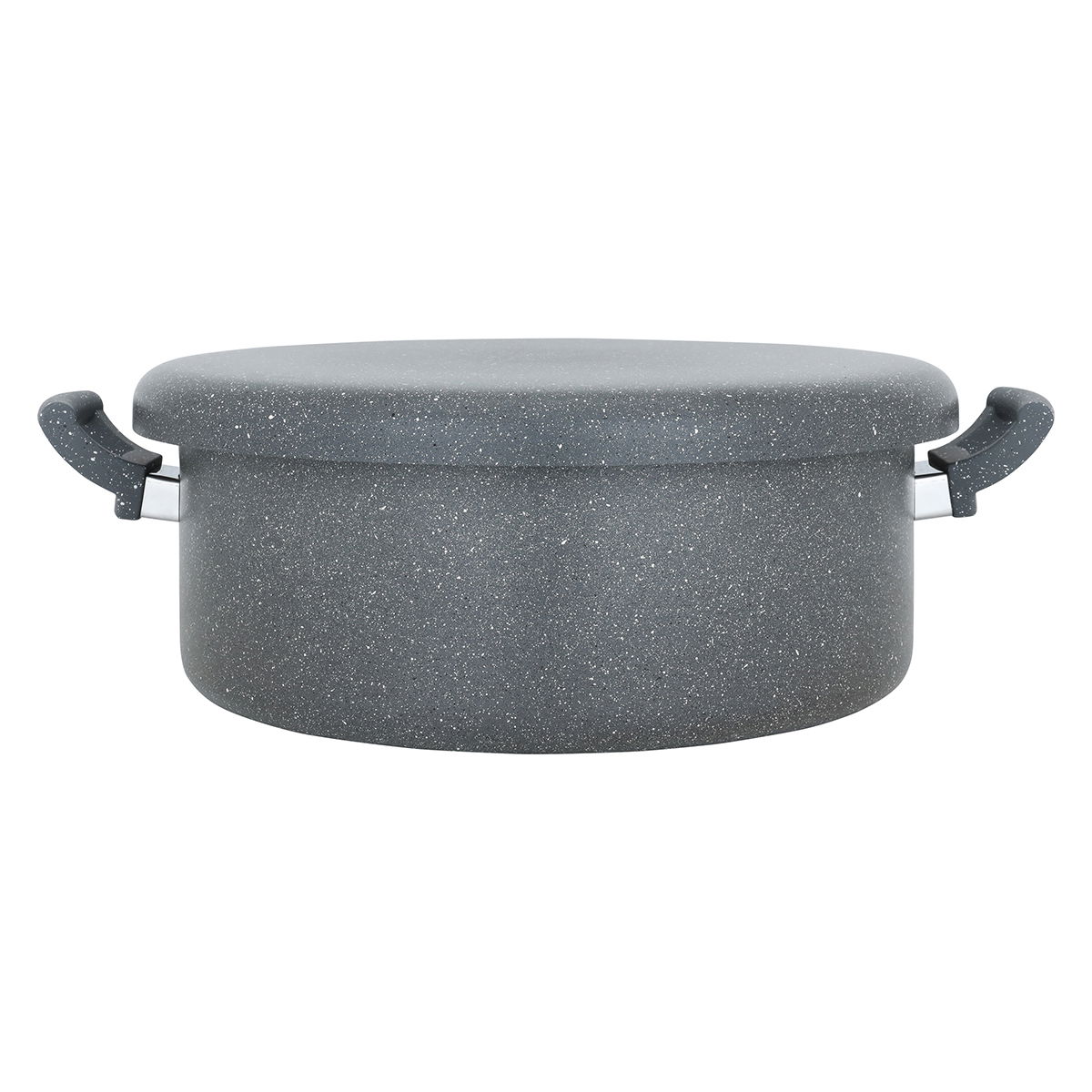 Al Saif Gallery granite upside down pot, 34 cm - grey product image