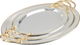 Alsaif Gallery Steel Tofry Set, 3 Pieces - Silver Gold product image 1