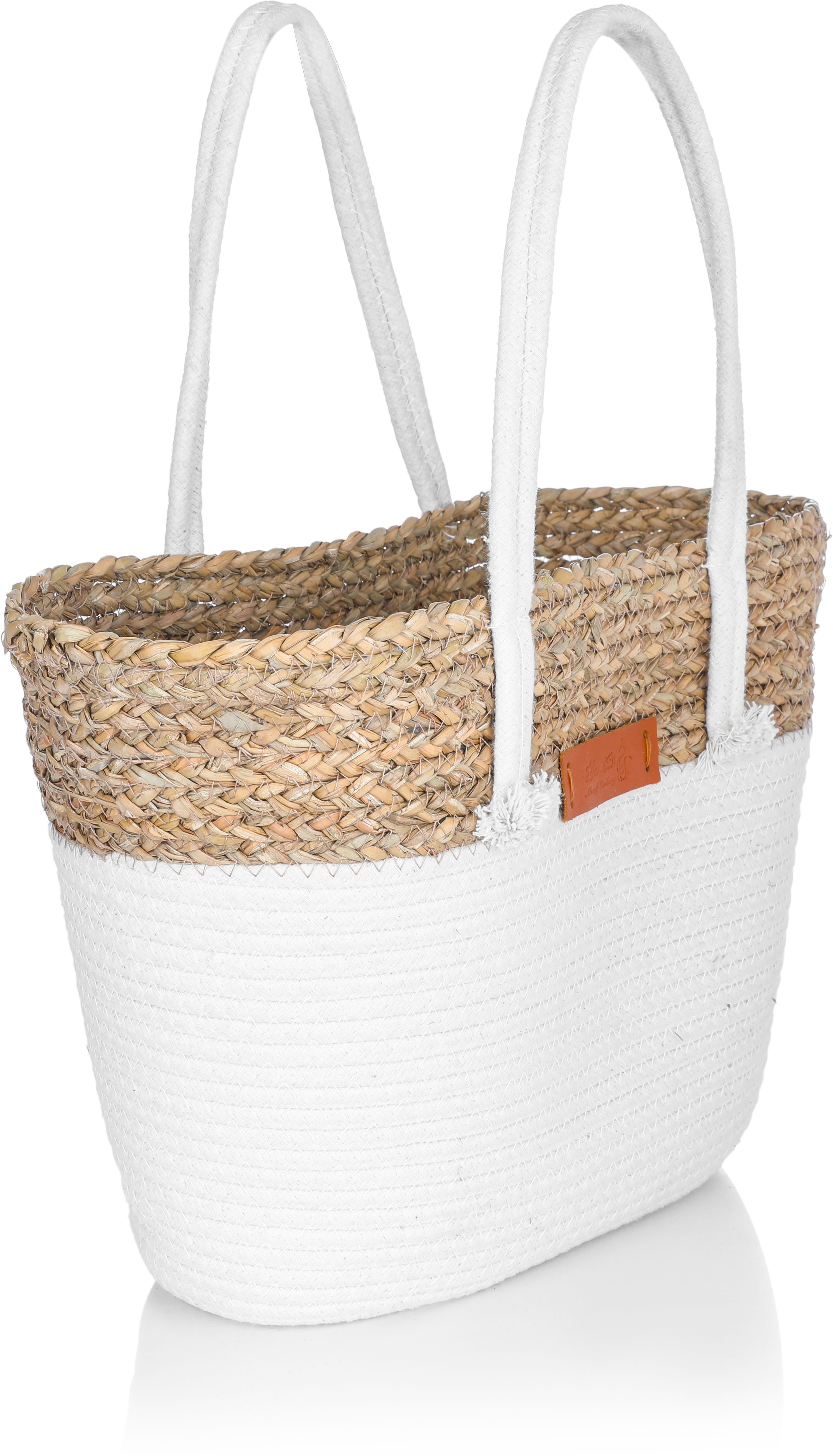 Al Saif Gallery wicker thermos bag, 46 x 30 cm - beige product image 2