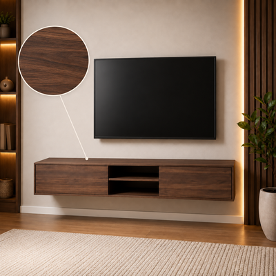 طاولة تلفزيون أوريانا، 30×160×30 سم، خشب MDF، أدراج - بني خشبي غامق product image 3