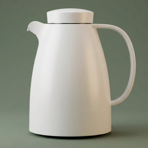 Al Saif Gallery Lima thermos, 1 liter, thermal glass inner container, plastic outer shell - white product image
