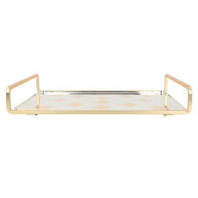 Tofariyah Steel Al Saif Gallery, 42x30x7.8 cm, rectangular, engraved, with large gold-silver square handle product image 2