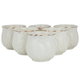 Al Saif Gallery Porcelain Arabic Coffee Cups Set, 6 Pieces - Golden Beige product image 1