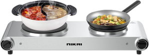 موقد كهربائي نيكاي، 2500 واط، 2 عين، NKTOE5N2 - فضي product image