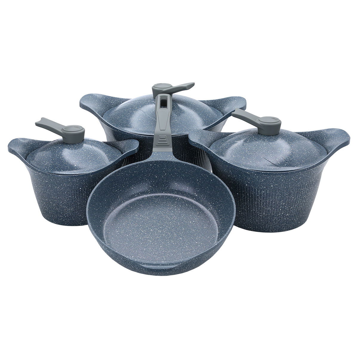 Al Saif Gallery granite cookware set, 7 pieces - grey product image