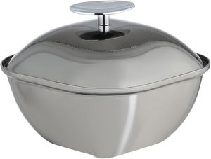 تمرية بغطاء ستانلس ستيل السيف غاليري، 11x11x8 سم، دائري - فضي product image 2