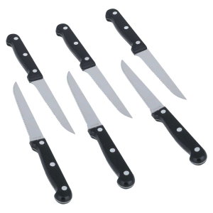 طقم سكاكين استيل السيف غاليري، 6 قطع - اسود product image 2
