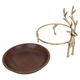 وعاء تقديم خشب السيف غاليري، 29×29×13 سم، دائري، قاعدة - بني خشبي product image 3