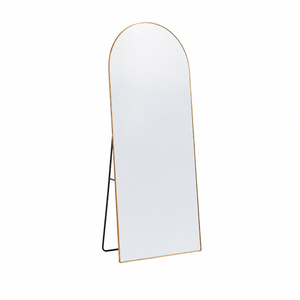 مراية ستاند زجاج، 180×70 سم، ستاند معدن - ذهبي product image 2