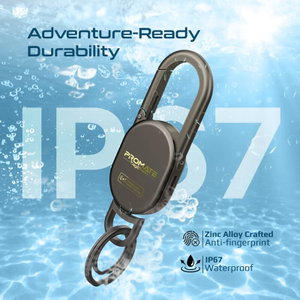 Promate Tagchain Bluetooth Keychain, 100mAh, Supports Apple Find My, Bluetooth Connectivity, IP67 Water Resistance - Brown product image 2