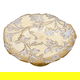 Al Saif Gallery Glass Serving Stand, 21X21X9 Cm - Gold product image 2