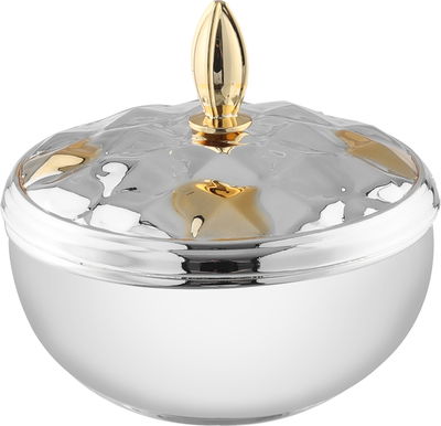 تمرية استيل السيف غاليري، 12.5x12.5x8 سم - فضي ذهبي product image 1