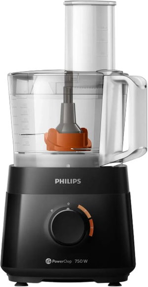 محضر طعام فيليبس، 750 واط، 1.5 لتر، سرعتين، 4 ملحقات، HR7301/90 - اسود product image 2