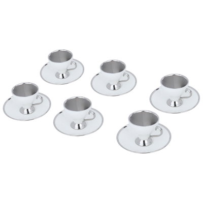 Al Saif Set of Arabic coffee cups glass, 12 pieces - Clear product image 2