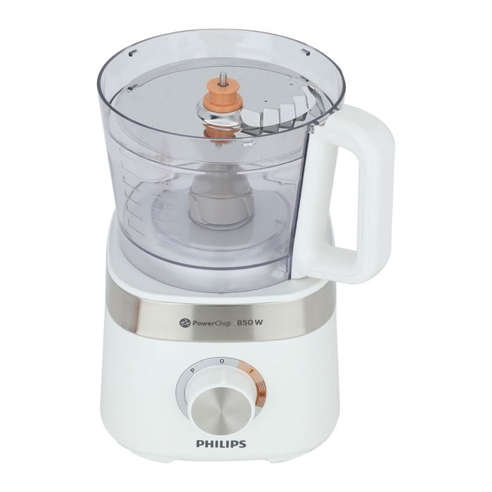 Philips Food Processor, 850 Watt, 1.5 Liter, 2 Speeds - White product image 7