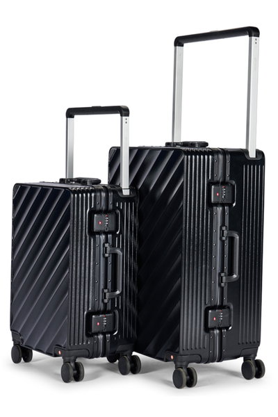 Limra LMA-1904 Polycarbonate Luggage Set, 2 Sizes, 4 Wheels - Black product image 2