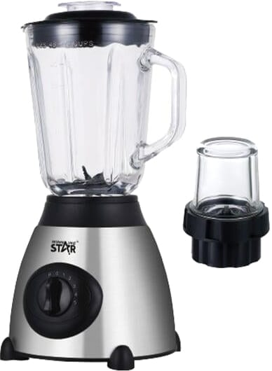 خلاط كهربائي ويننج ستار، 1.5 لتر، 350 واط، متعدد السرعات، ST-5572 - فضي اسود product image 2