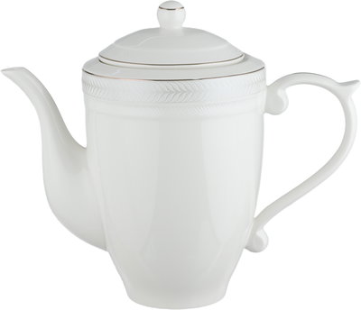 طقم تقديم سفرة بورسلان السيف غاليري، 65 قطعة، نقش فضي - أبيض product image 10