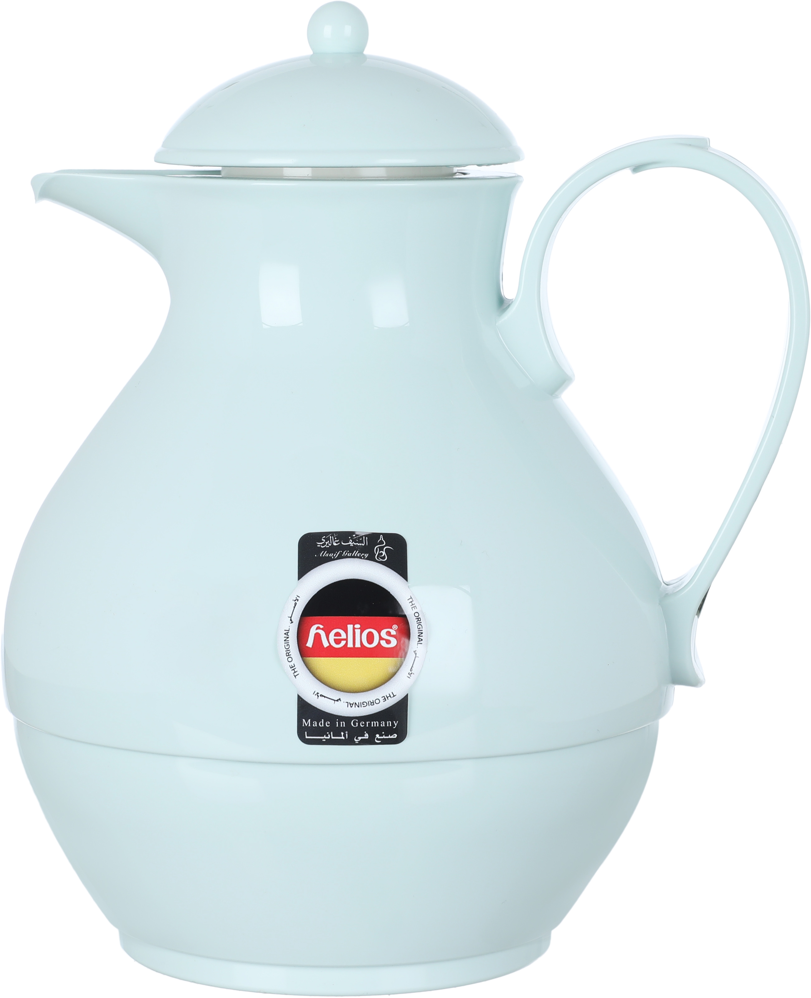 Helios Thermos, 1 liter, thermal glass inner shell, plastic outer shell - pearly white product image
