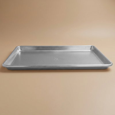 Back Chef Aluminum Cake Pan, 45.5 x 32.8 x 2.5 cm, Rectangle - Silver product image 1
