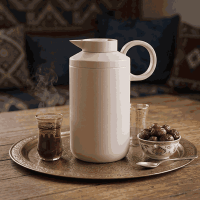ترمس هلا تايملس، 1.2 لتر، حافظة داخلية استيل، هيكل خارجي استيل، ضغاط - وردي فاتح product image 6