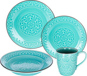Trust Porcelain Dinner Set, 16 Pieces - Green product image