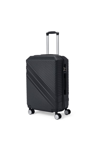 طقم شنط سفر ABS ليمرا، 3 مقاسات، 4 عجلات، زاويه 360 درجة، LMA-1536 - اسود product image 2
