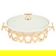 سخان طعام بورسلان السيف غاليري، 30.48 سم، غطاء زجاجي - ابيض product image 1