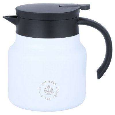 Baristar thermos, 800 ml, steel inner shell, plastic outer shell - black white product image 1
