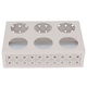 Al Saif Gallery Steel Bottle Holder, 6 x 17 x 25 cm, 6 compartments, with base - Beige product image 1
