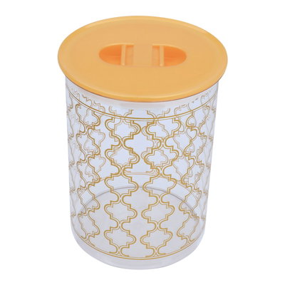 طقم علب بلاستيك السيف غاليري، منقوش ذهبي، 4 قطع - شفاف product image 3