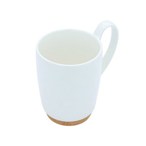 Al Saif Gallery porcelain mug, with brown base, 330 ml - white product image 2