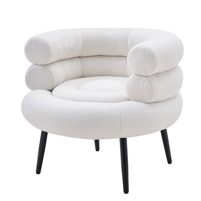 كرسي مفرد قماش، 48x44x73 سم، شكل سحابة - ابيض product image 3
