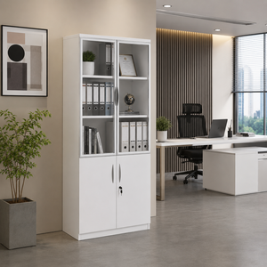 دولاب ملفات خشب، 200×80×40 سم - ابيض product image