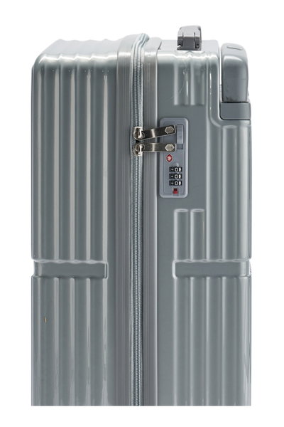 طقم شنط سفر بولي كربونات ليمرا، 20 24 بوصة، 4 عجلات، بزاوية 360 درجة، OT-9003 - فضي product image 6