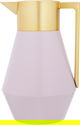 Everest Lydia Thermos, 1 liter, golden handle, thermal glass inner shell, plastic outer shell - light pink product image 1