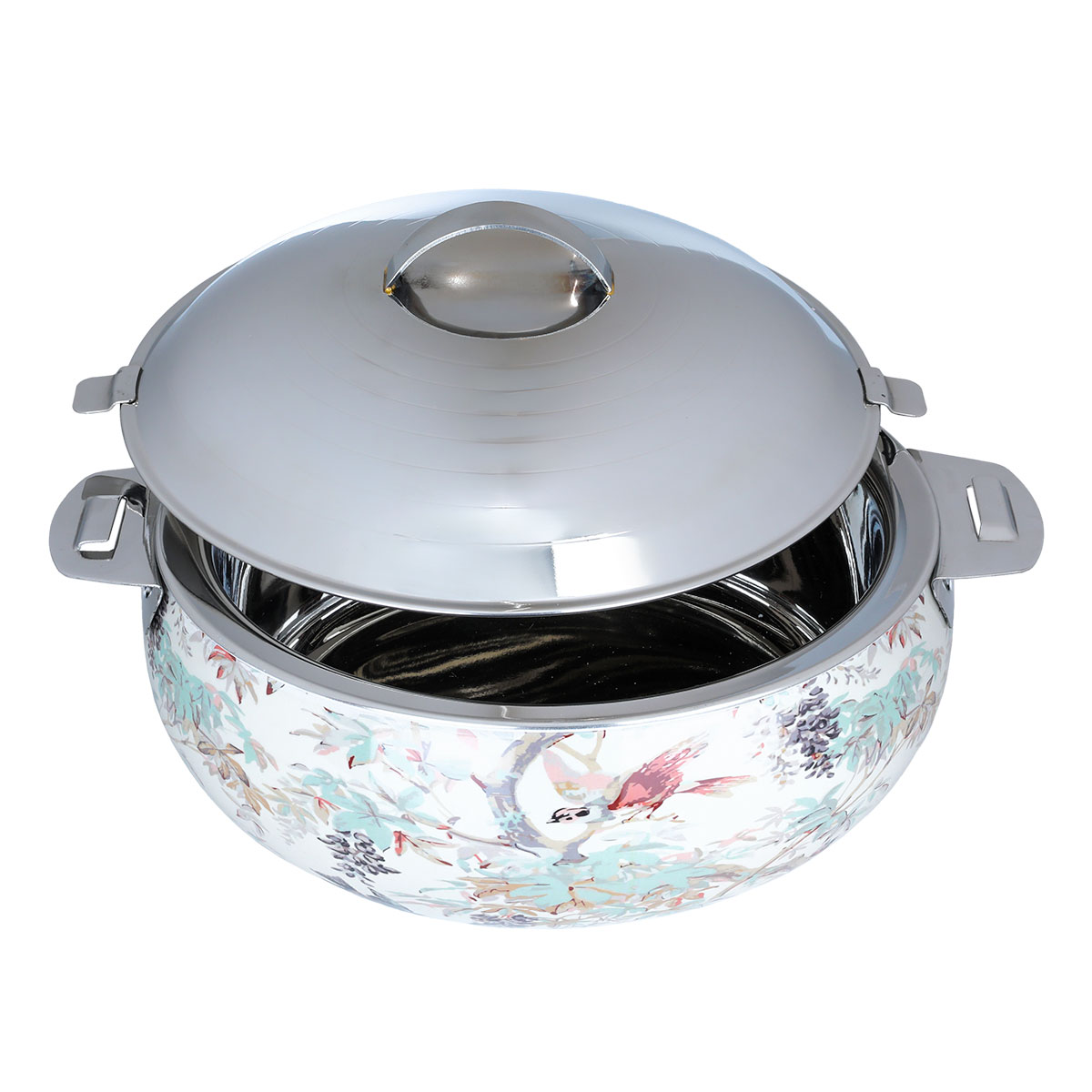 حافظة طعام استيل السيف غاليري، 28 سم، نقوش - فضي product image 2