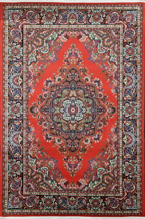 سجاده أفراه الحنا شكل مستطيل، 1.65×2.60 سم، صنع آلياً - احمر product image