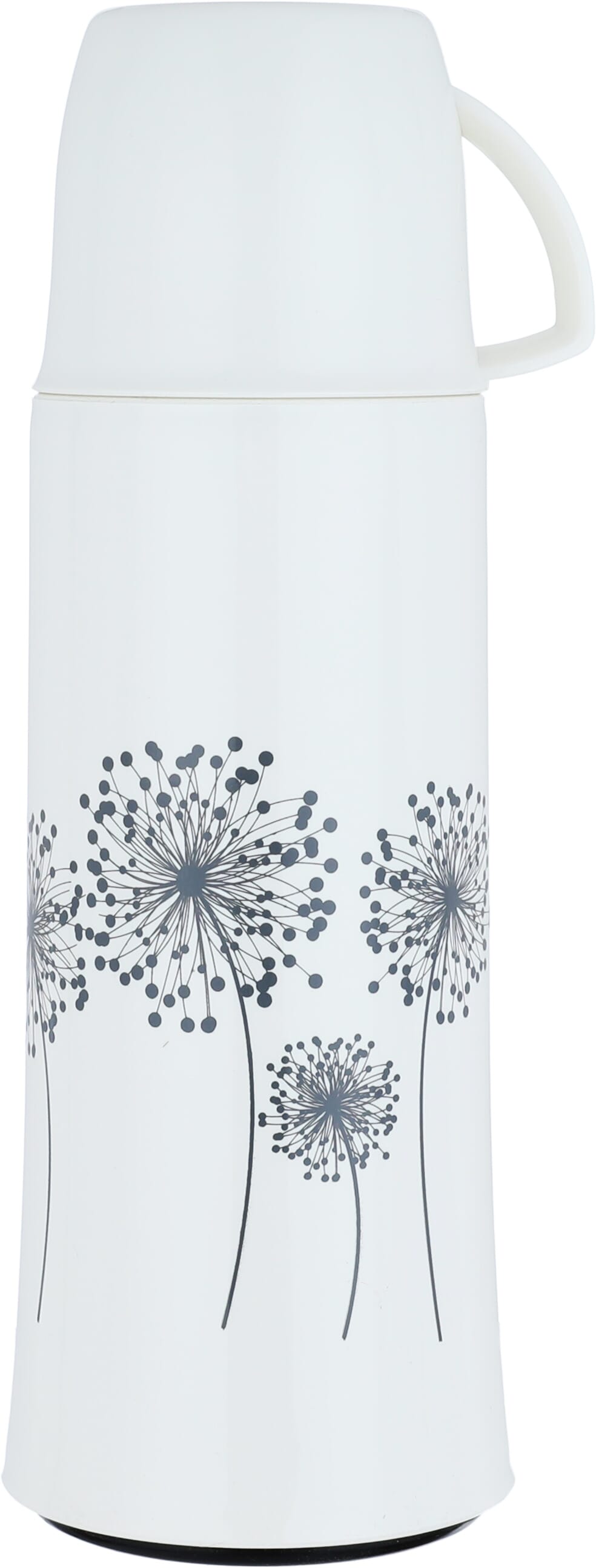 Helios thermos, heat preservation, 0.5 liters, thermal glass inner container, plastic outer shell - white product image