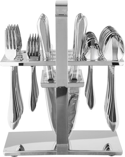 طقم أدوات مائدة استيل السيف غاليري، 30 قطعة - فضي product image 6