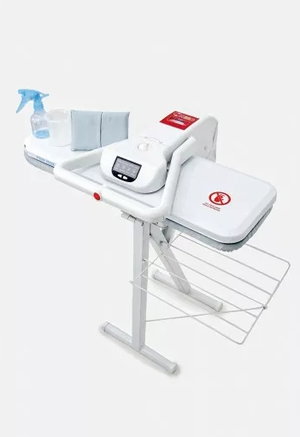كاوية كبس بخار كي ام سي، 100 سم، 1900 واط، قاعدة حديد، KMSP11008 - ابيض product image 2
