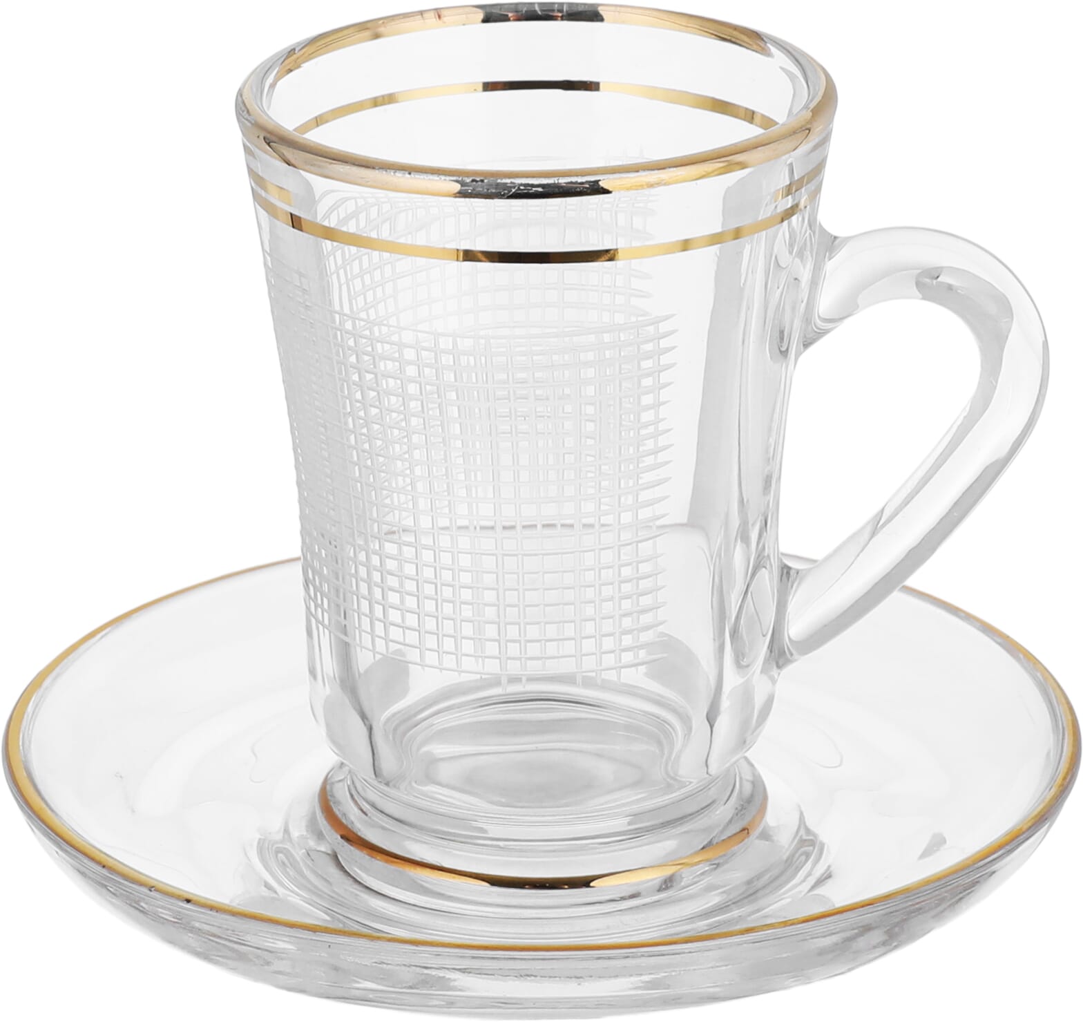 Al Saif Gallery Glass Coffee and Tea Serving Set, 26 Pieces - Clear product image 4
