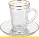 طقم تقديم قهوة وشاي زجاج السيف غاليري، 26 قطعة - شفاف product image 4