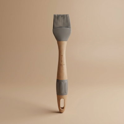 فرشاة خشب سيلكون السيف غاليري، 27x4.7 سم، يد خشبي - خشبي فاتح رمادي product image 1