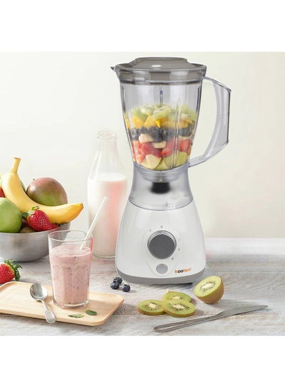 خلاط كهربائي مع مطحنة كولن، 350 واط، 1.5 لتر، 4 سرعات، 801107007 - ابيض product image 4