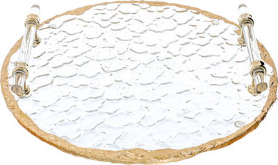 Al Saif Gallery Glass Serving Tray, 30x30x4 cm - Clear product image 1