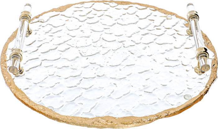 Al Saif Gallery Glass Serving Tray, 30x30x4 cm - Clear product image 1