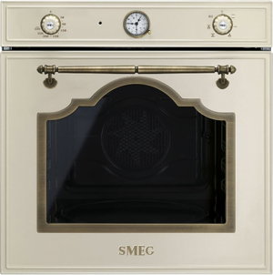 فرن مدمج سميج، 3000 واط، 70 لتر، 60×60 سم، 6 وظائف طهي، SF700PO - كريمي product image