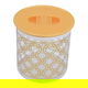 طقم علب بلاستيك السيف غاليري، دائري، نقش ذهبي دوائر، 4 قطع - أبيض product image 2
