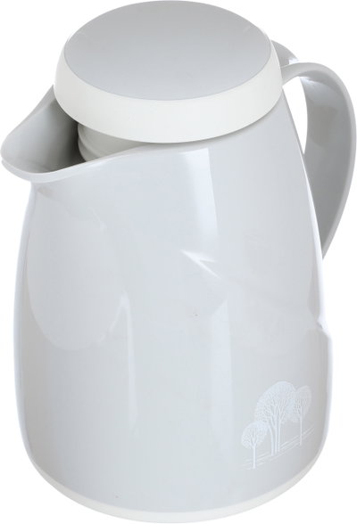 Helios Thermos, 0.3 litres, tree pattern, thermal glass inner shell, plastic outer shell - light gray product image 4